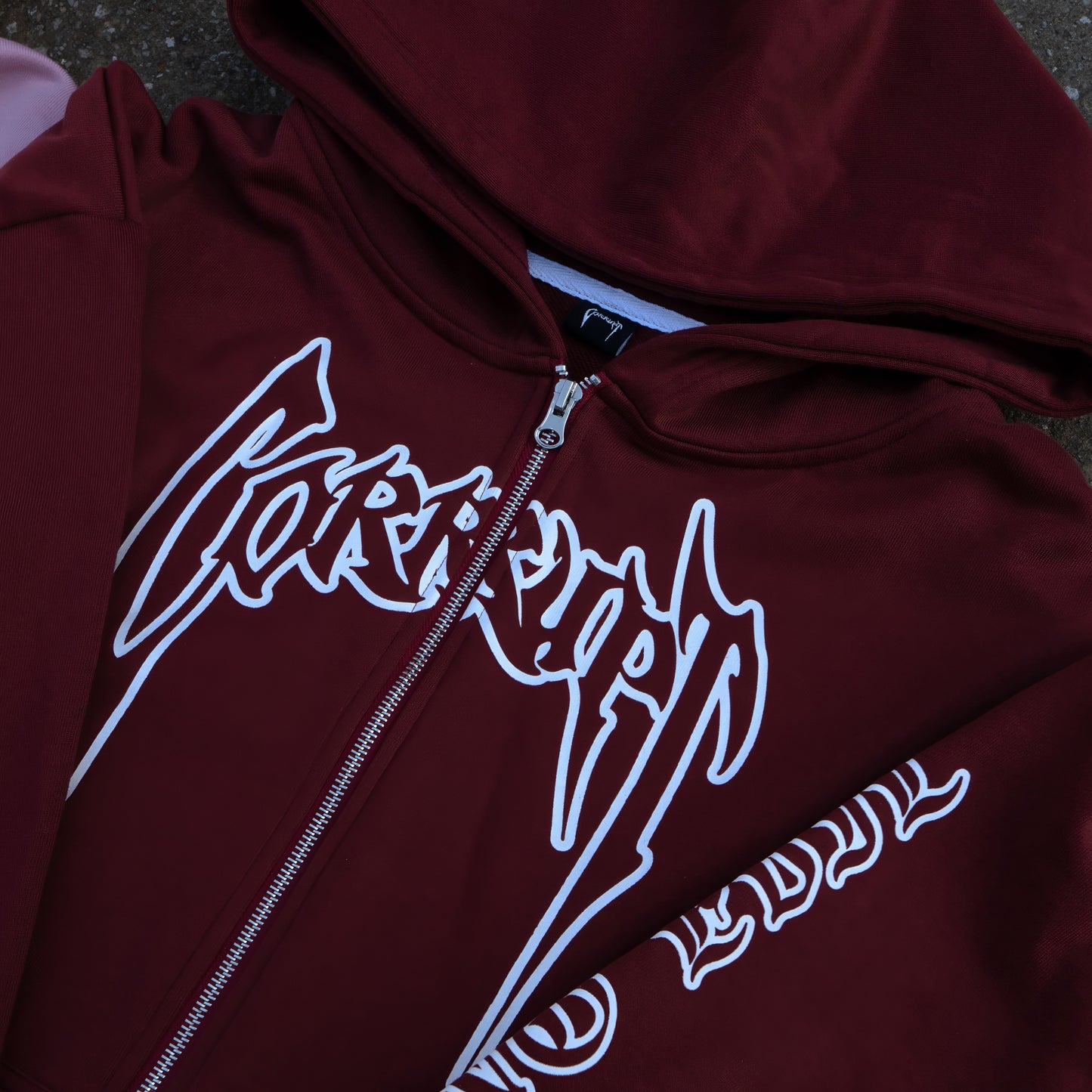 Lost Love Corrupt Zip-Up (Maroon)